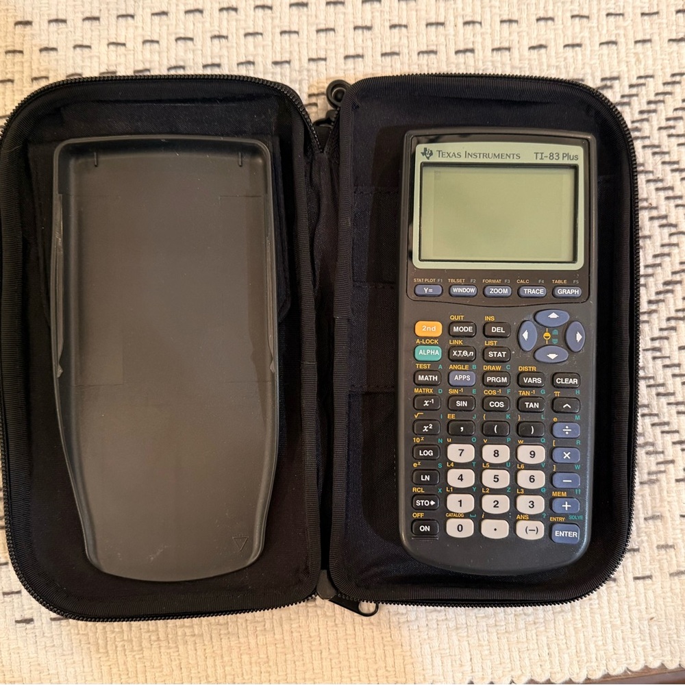 Texas Instruments TI-83 Plus with Black Case